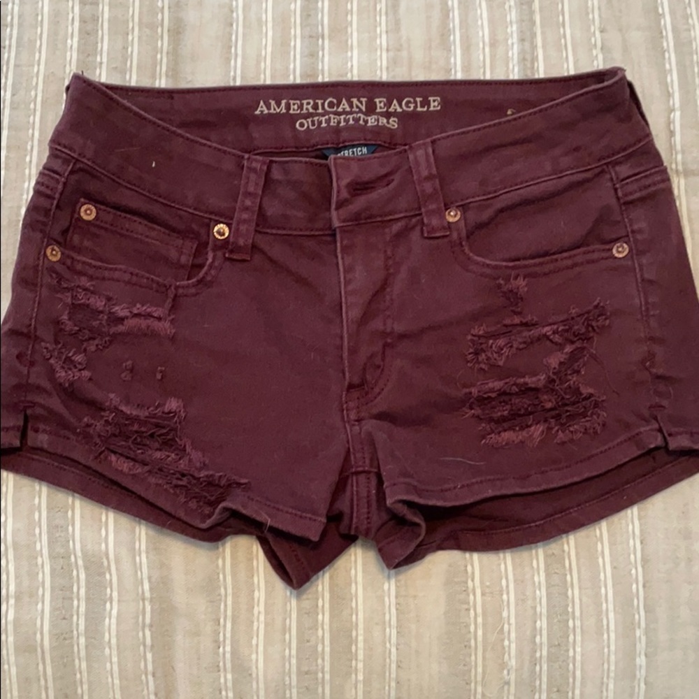 Size 4, Maroon Shorts